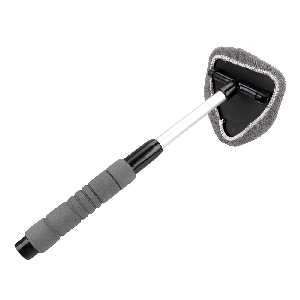 Brosse de nettoyage de pare-brise de voiture, nettoyeur de vitres télescopique en microfibre, nettoy