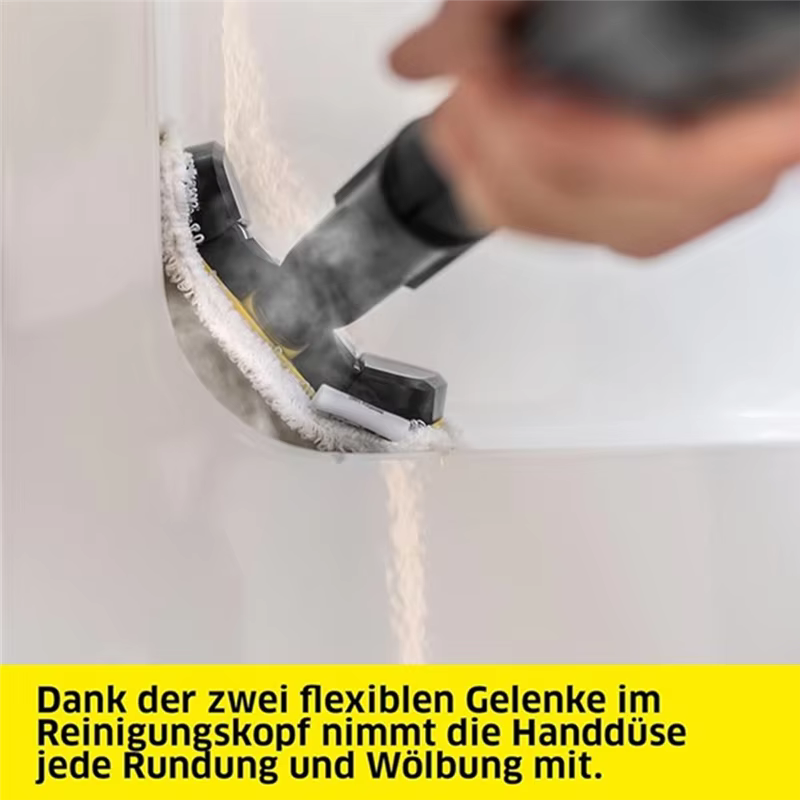 Nettoyeur à vapeur buse à main outil brosse avec tampon de vadrouille en microfibre pour Karcher SC1