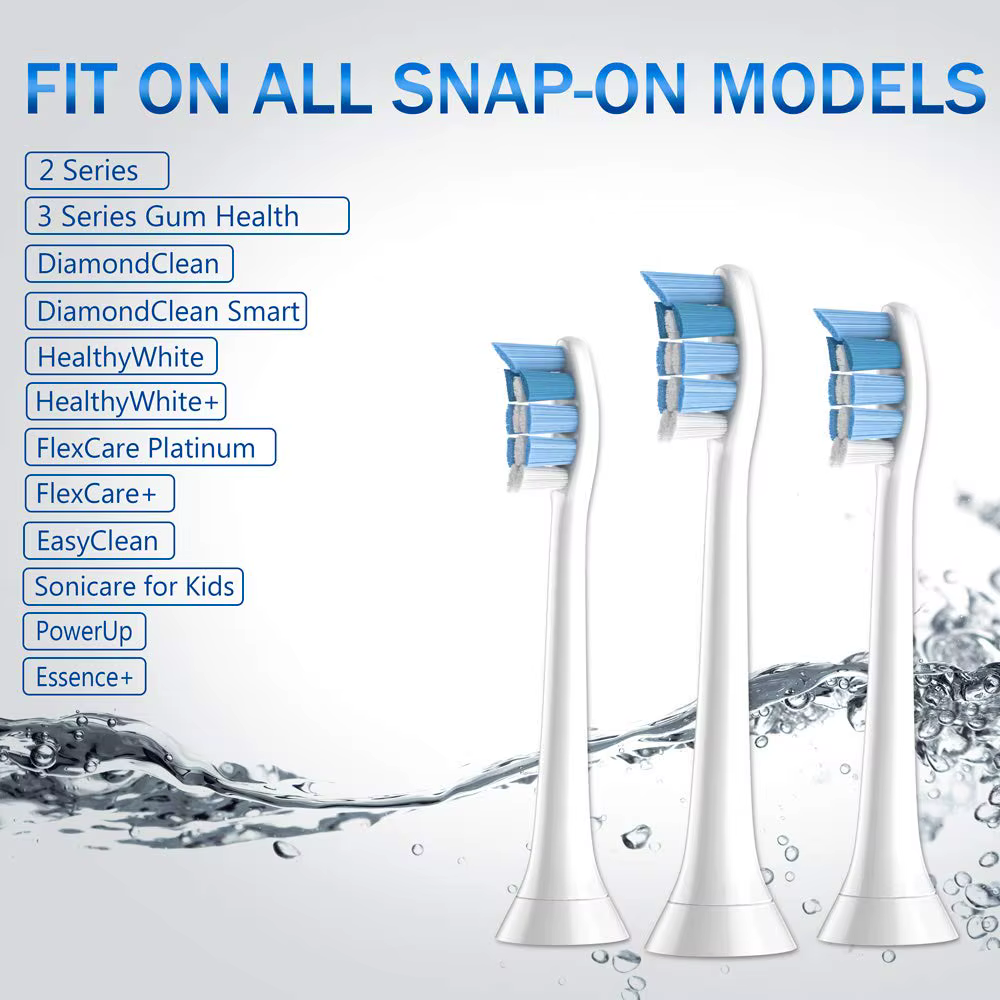 Têtes de brosse à dents pour PHILIPS, HX9034, HX3211, HX3281, HX6220, HX6211, HX6231, HX6250, HX6å,