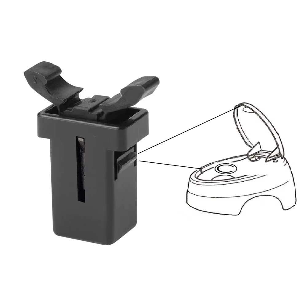 Loquet de réparation de rechange pour Brabantia, 2 pièces, loquet de remplacement pour poubelle à dé