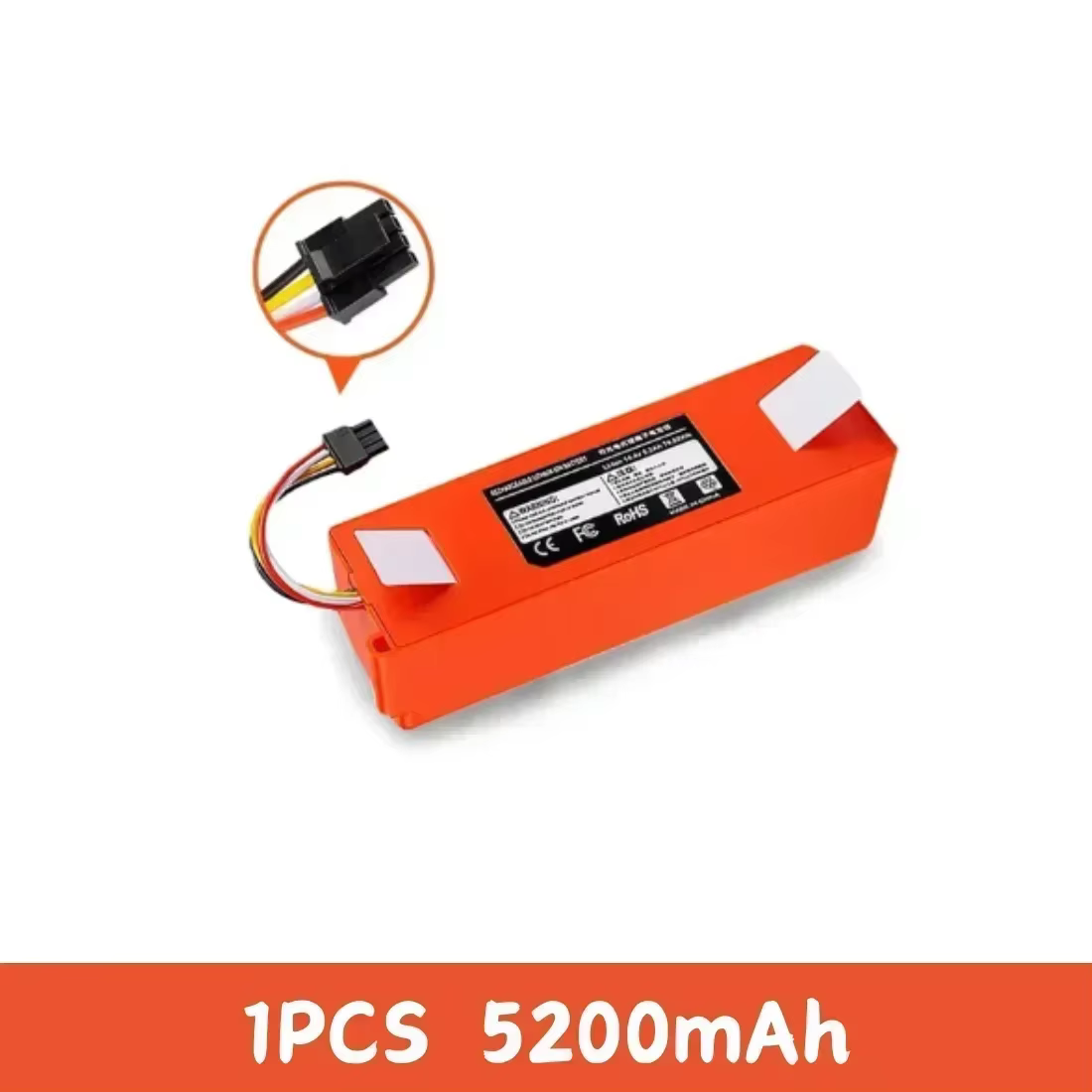 Batterie de remplacement pour aspirateur robot Xiaomi Roborock S55 S60 S65 S50 S51 S5 MAX S6, 100% O