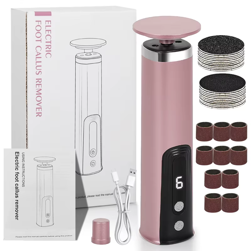 Outil de soin des pieds 2 en 1, outils électriques de soins des pieds et des mains, vernis et lisse,