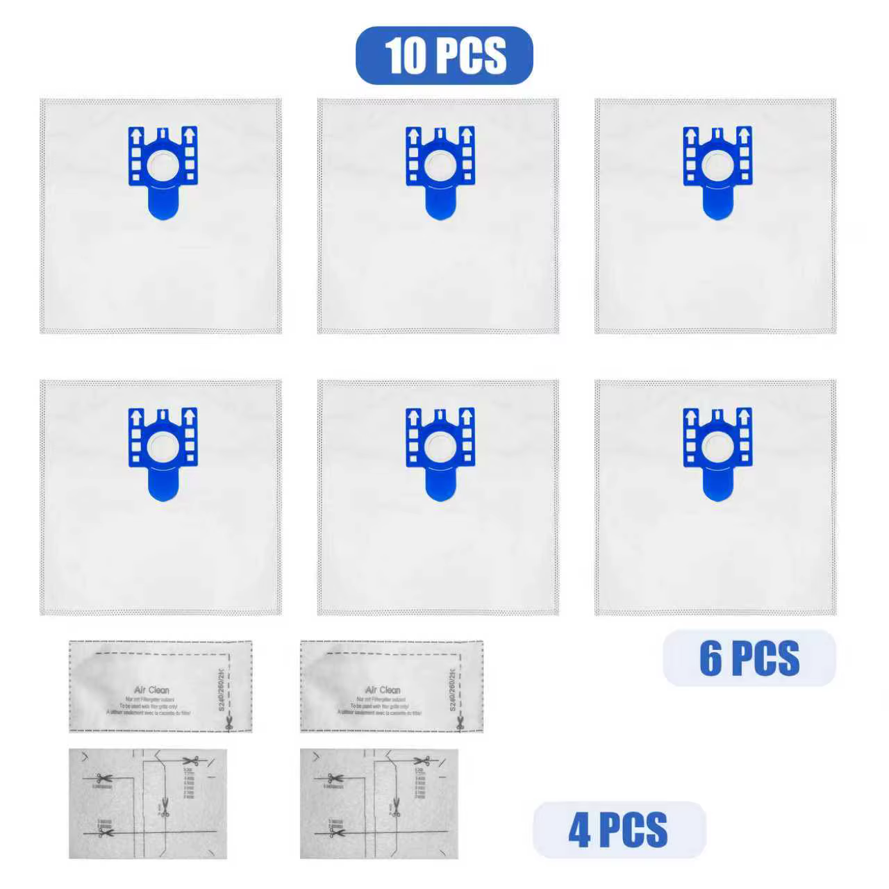 6 + 4 haute qualité pour Miele FJM sac à poussière pour MIELE FJM GN Type aspirateur Hoover sacs à p