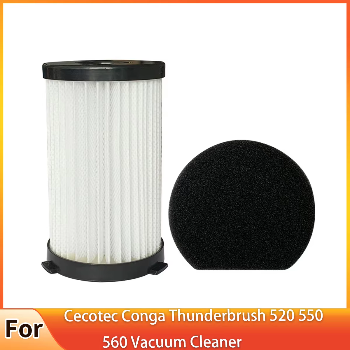 Filtres et éponges pour balai électrique Ariete, force pratique 2761 2759 RBT, Cecotec Conga Thunder