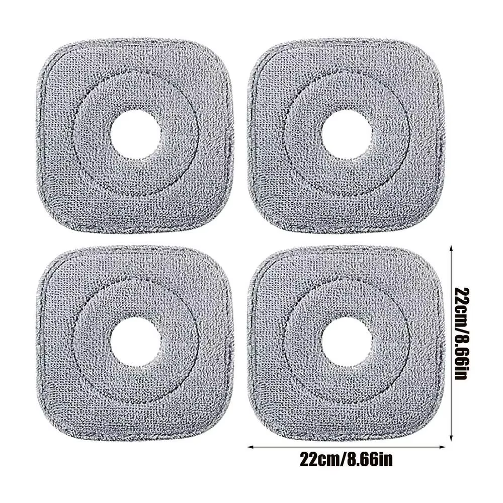 Recharges de vadrouille en microfibre, paquet de 4 tampons de remplacement, tampons de nettoyage de 