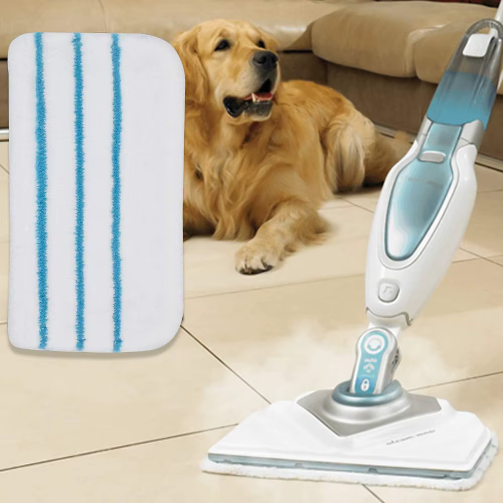 Tampons de nettoyage pour vadrouille à vapeur Black & Decker, lingettes nettoyantes pour sol, gril à
