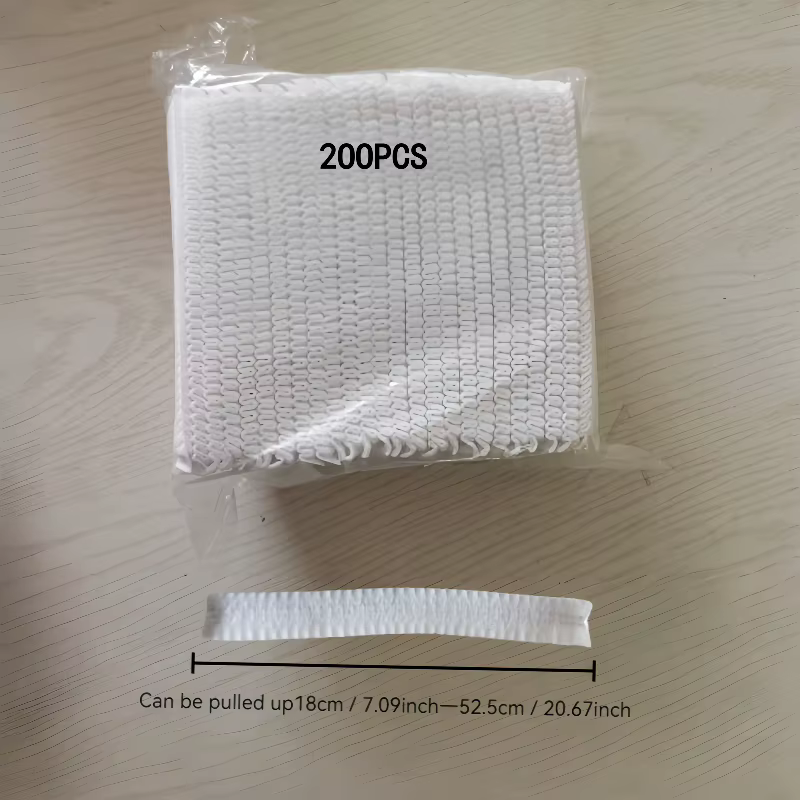 200 couvre-balais jetables | Adsorption électrostatique qui absorbe fortement les cheveux et la po