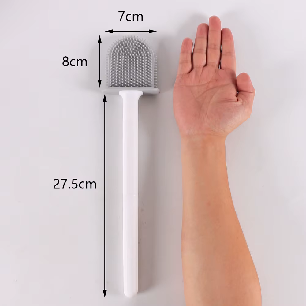 Brosse de Toilette Murale en Silicone avec Support à vaccage Rapide, Outil HOTool pour Livres