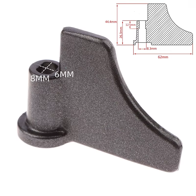 Accessoire de doublure de machine à pétrir en alliage d'aluminium universel, double arrête, jxMachin
