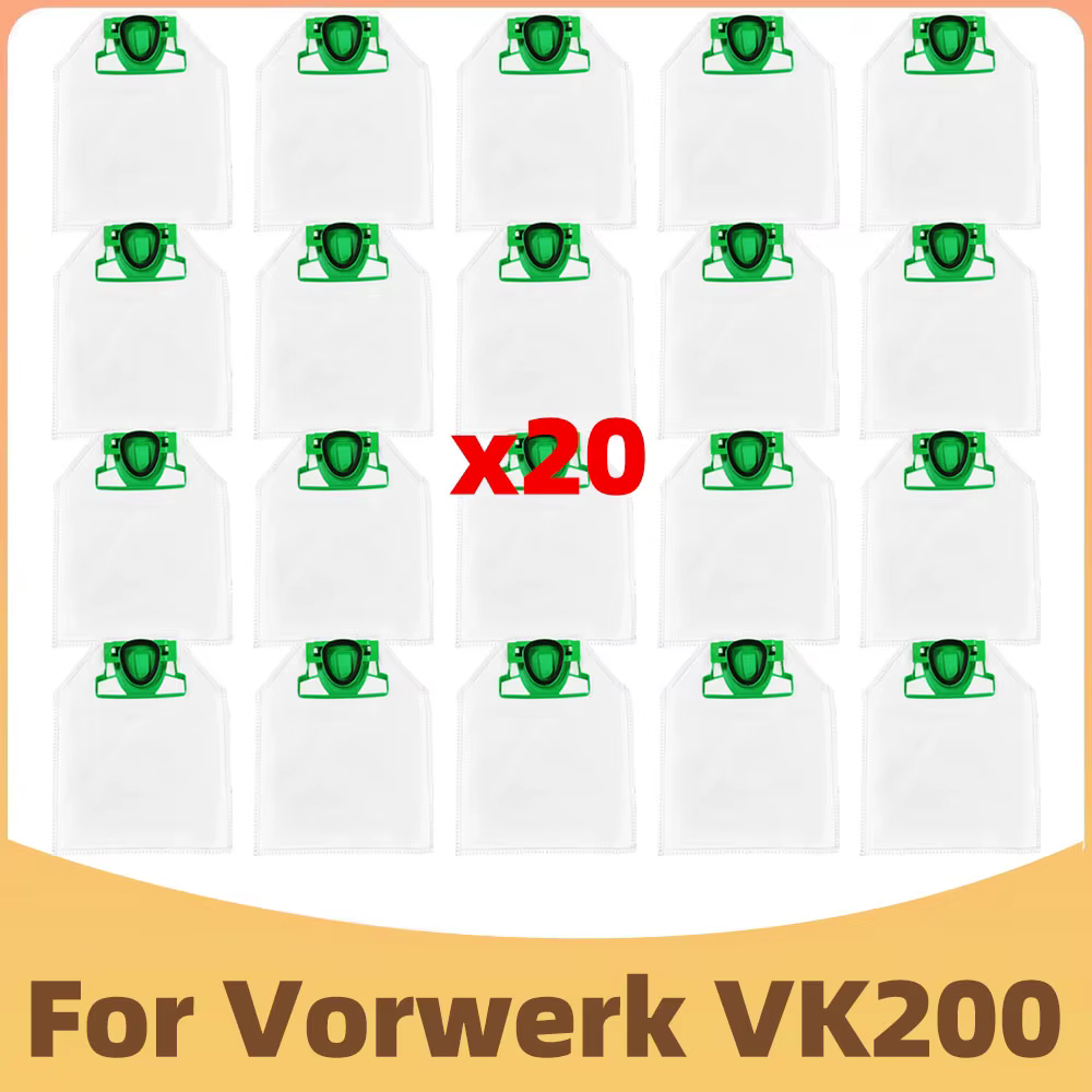Compatible avec Vorwerk Kobold VK200 Aspirateur Robot Pièces de Rechange Accessoires Sac à Poussière