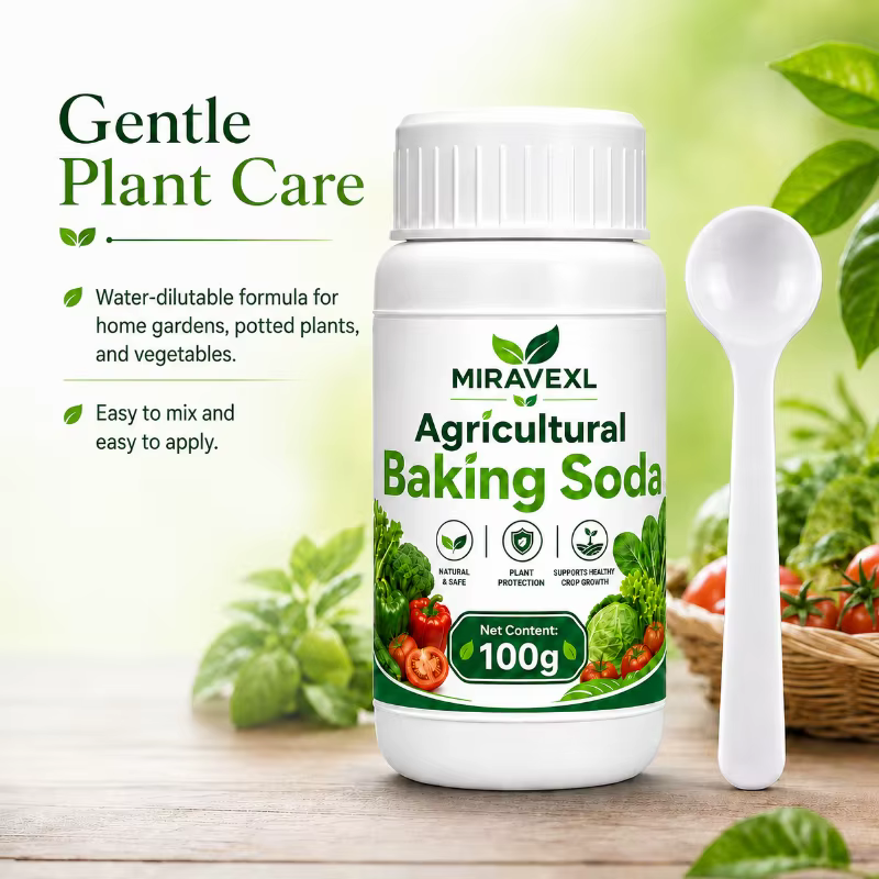 MIRAVEXL Bicarbonate de soude agricole 100g – Poudre dilutable dans l'eau pour l'entretien des plant