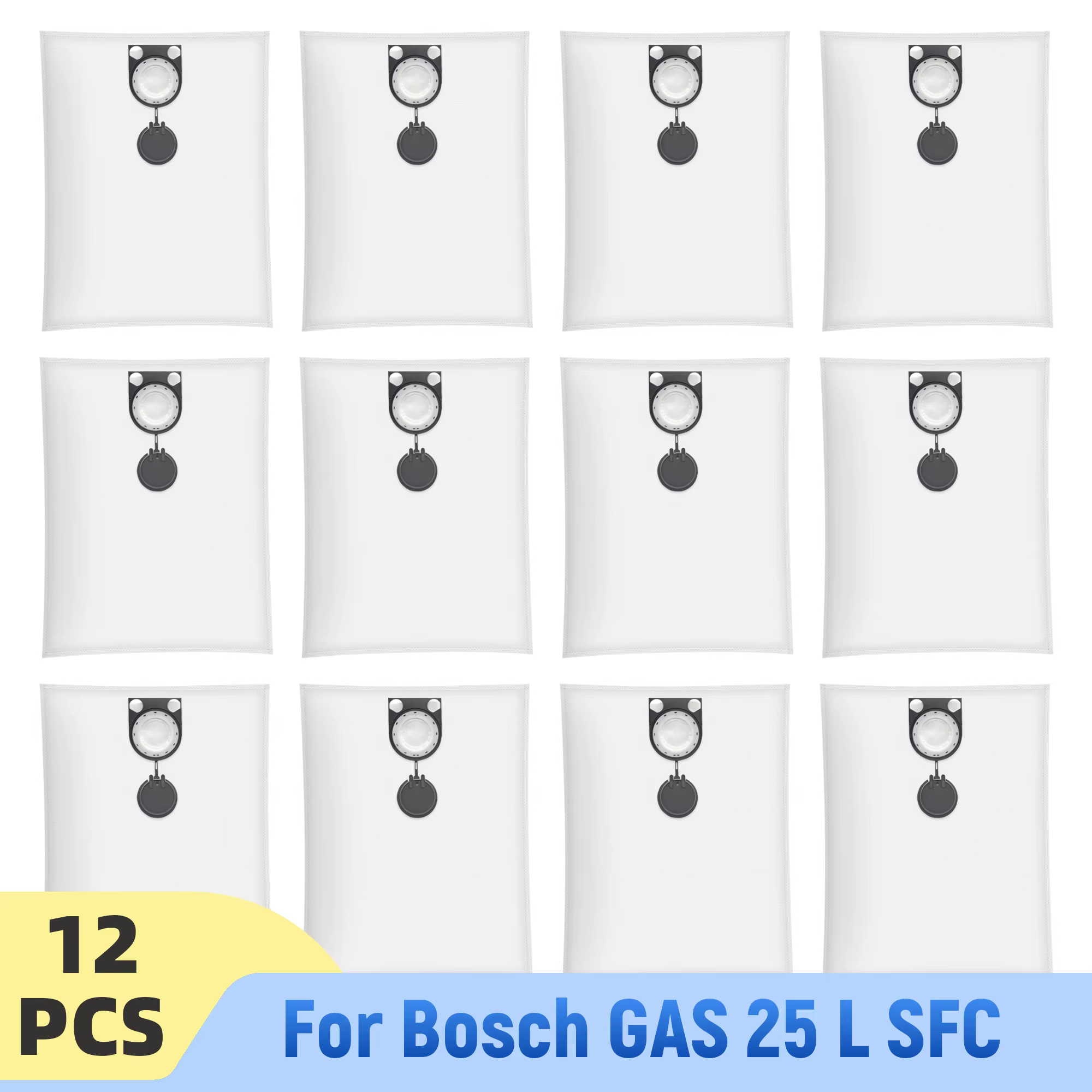 Sacs d'aspirateur pour Bosch GAS 25 L SFC Professional/ 50 VPE SFC, Metabo ASA Bosch GAS 25 sacs d'a