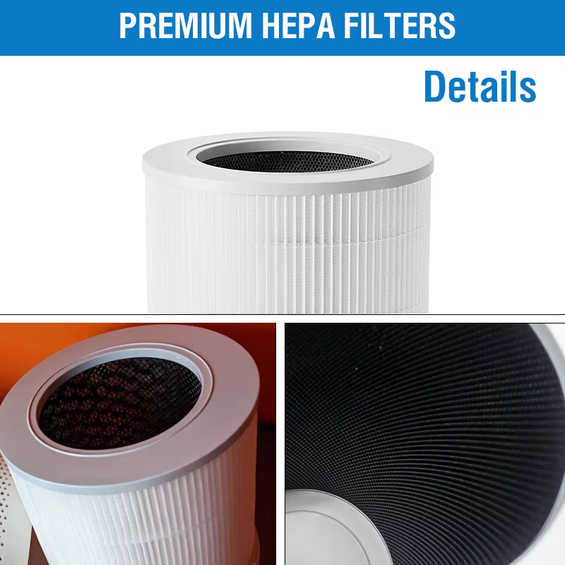 Filtre HEPA PM2.5 4 Compact, Filtre au charbon actif 4 Compact pour purificateur d'air intelligent X