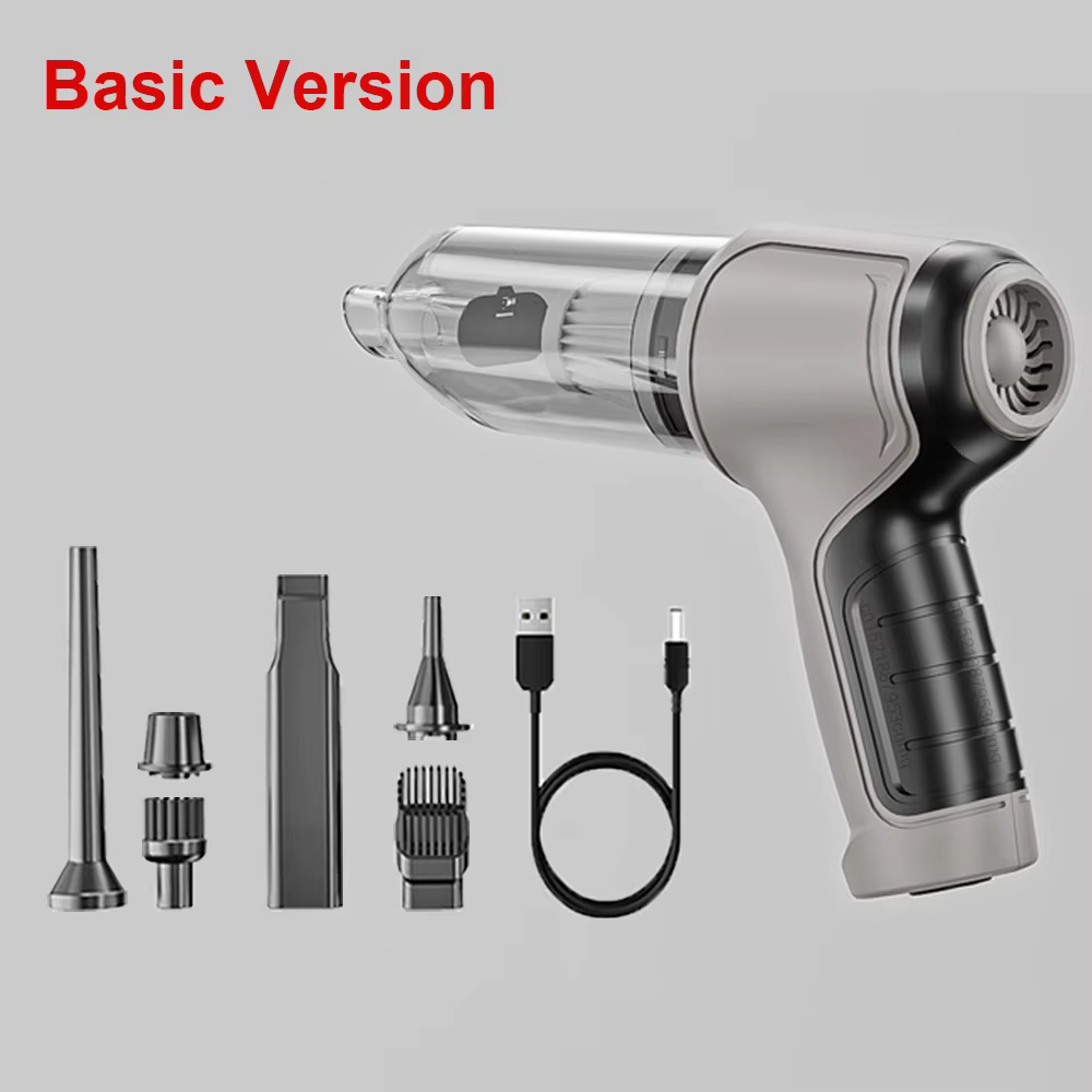 Aspirateur de voiture portable, aspirateur à main sans fil, 95000PA, aspiration puissante, mini aspi