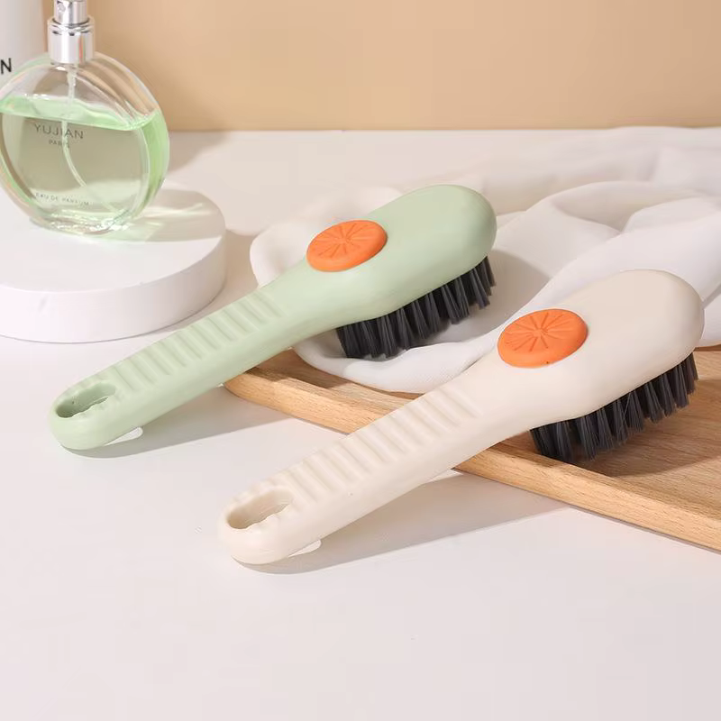 Brosse de nettoyage à poils souples, liquide pour chaussures, brosse à Long manche pour vêtements, p