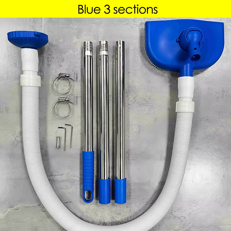 Kit d'aspirateur de piscine portatif à 3/4/5/6 pôles, outil de nettoyage automatique de l'eau de pis