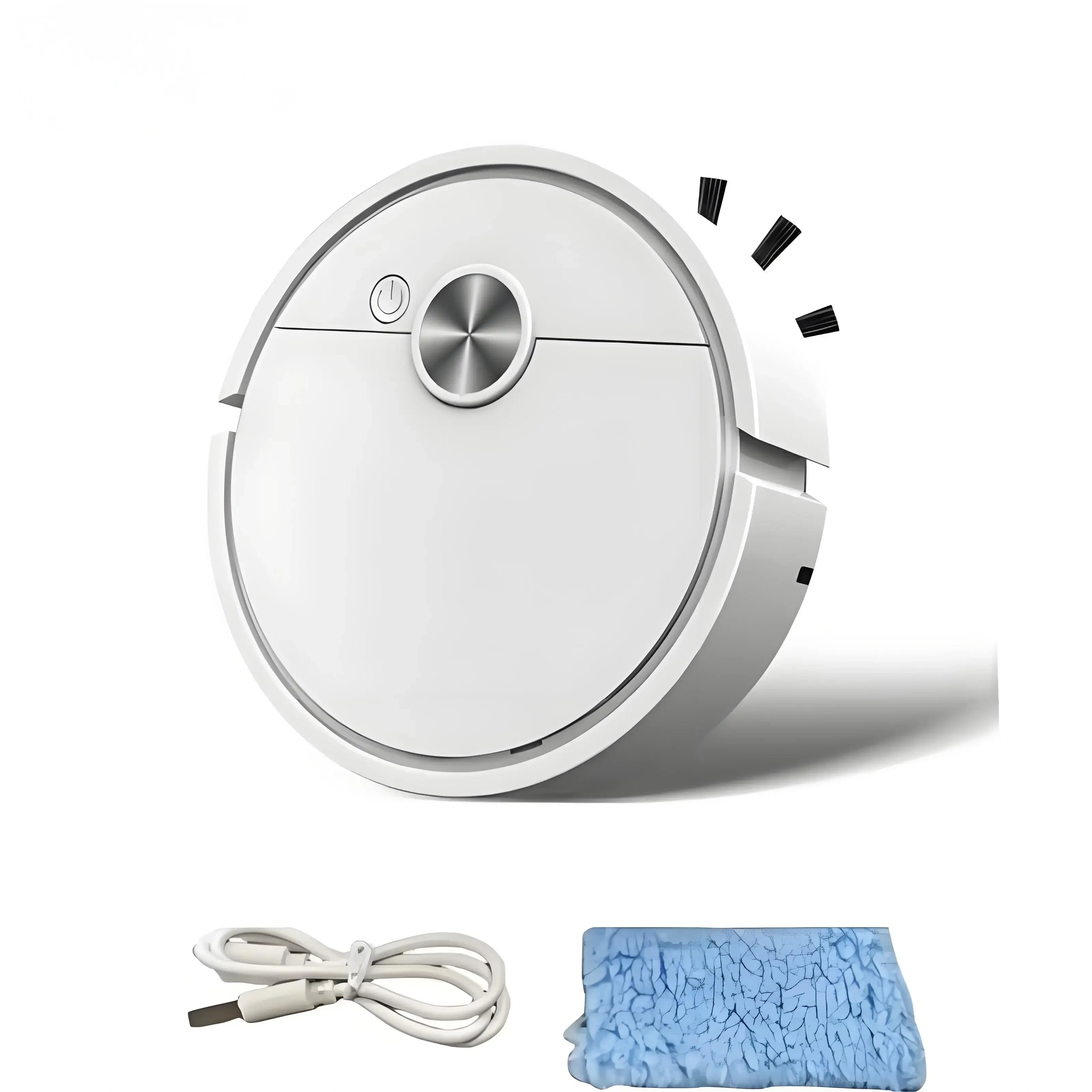 Robot aspirateur intelligent 3 en 1 Lenovo, nouvelle génération, forte aspiration 4000 Pa, pour cham