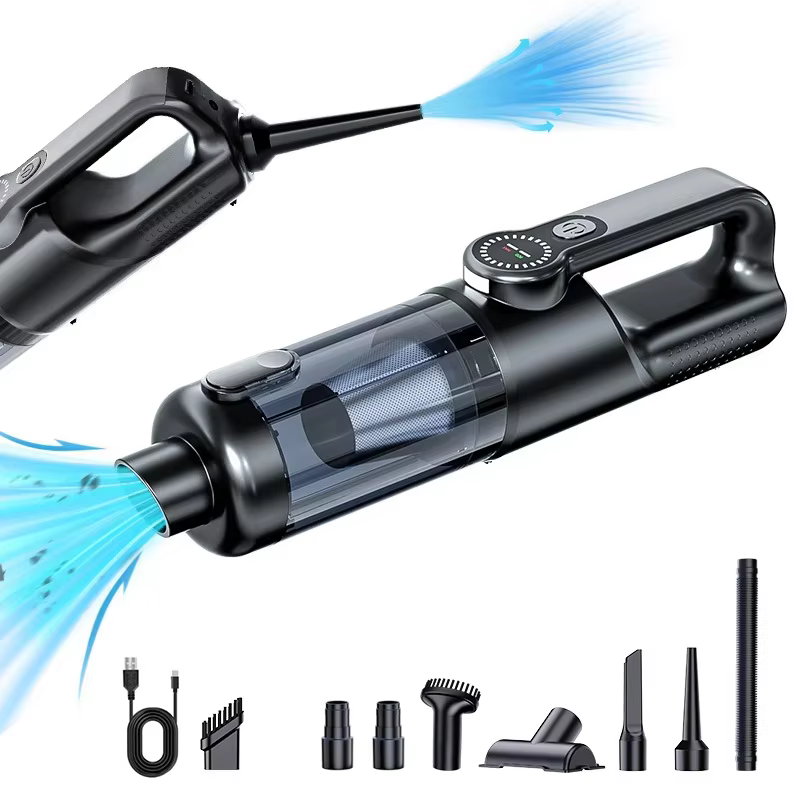 Aspirateur à main sans fil 5 en 1, forte aspiration cyclonique, mini aspirateur portable sans fil po