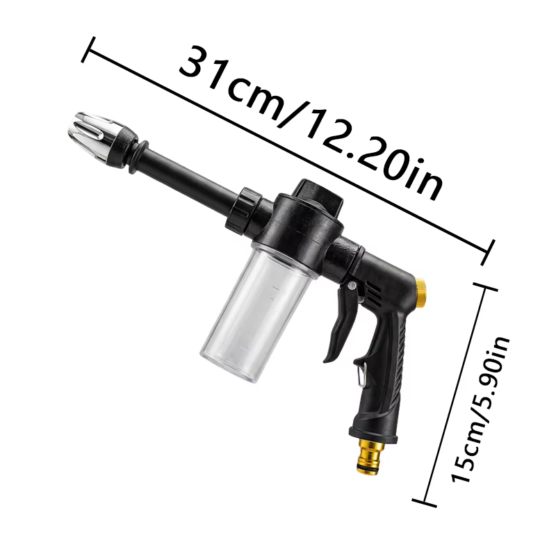 Nettoyeur haute pression portable puissant avec bouteille à mousse, puissance de pulvérisation 2x am