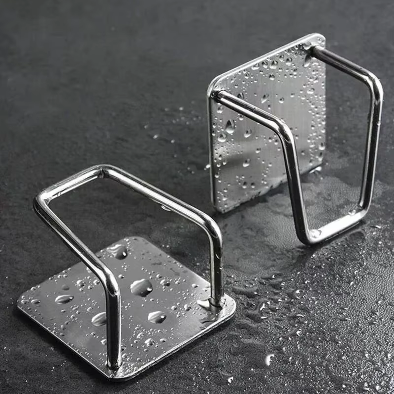 Supports d'éponges de cuisine en acier inoxydable, auto-adhésifs, éponges d'évier, supports de sécha