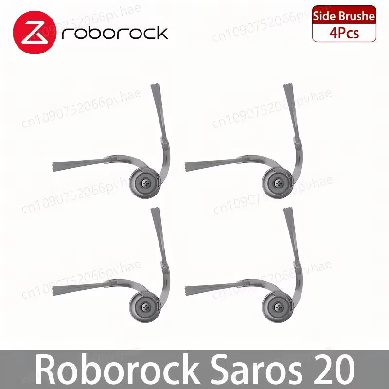Accessoires pour aspirateur robot Roborock Saros 20 : brosse principale, brosse latérale, filtre HEP