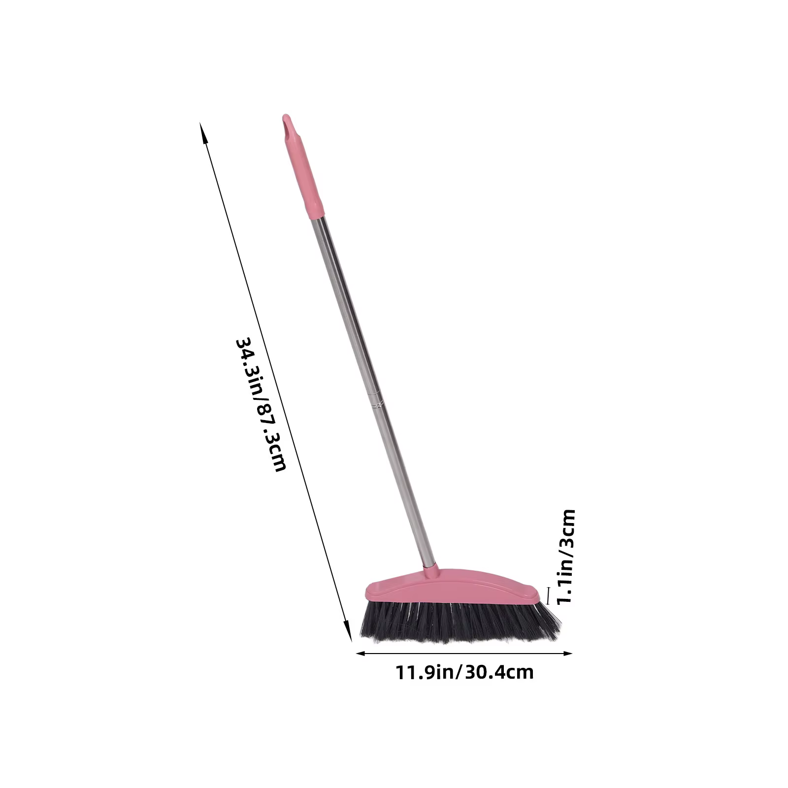 Balai à long manche pour le nettoyage domestique, brosse rigide pour sols, balai extérieur long pour