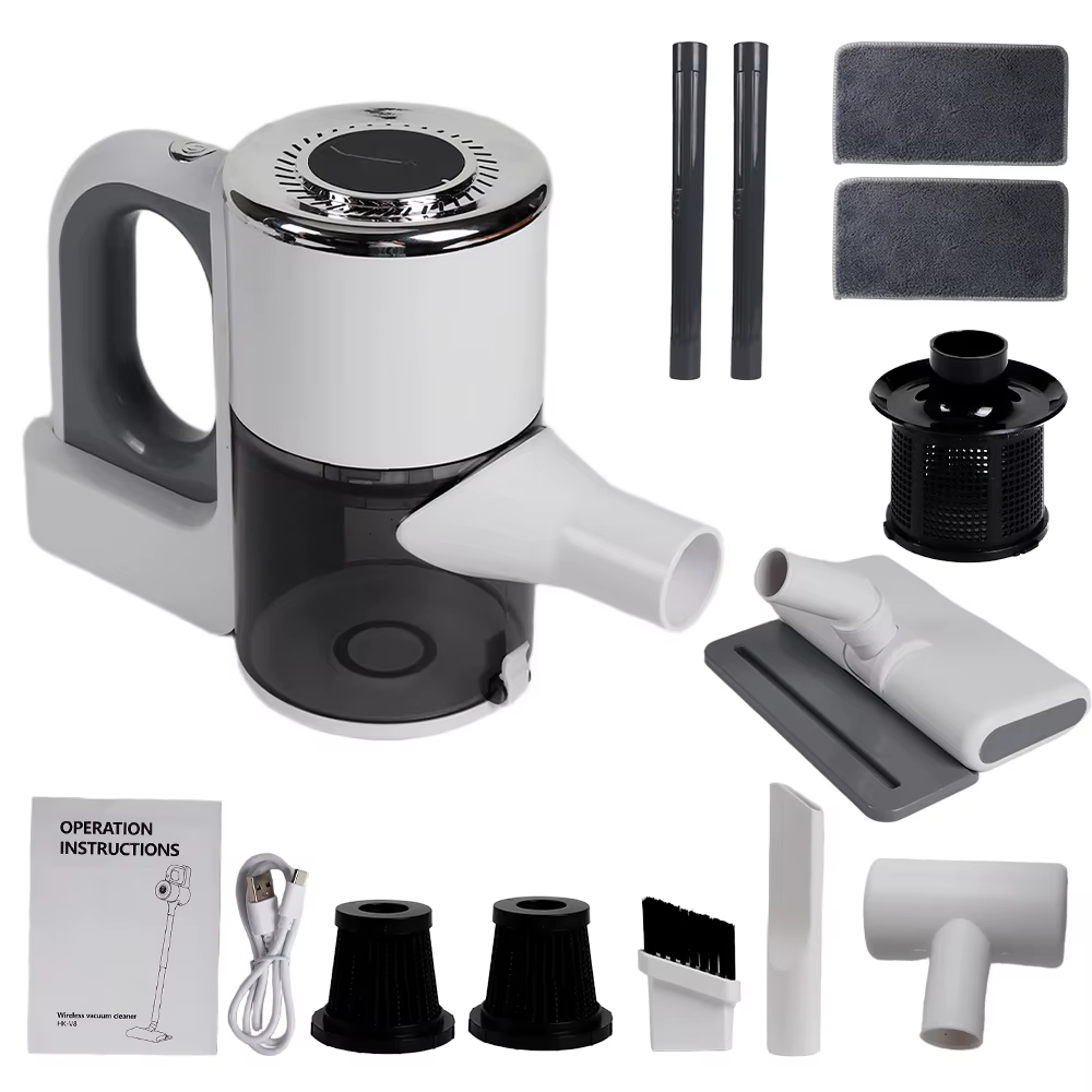 Aspirateur à main sans fil 3 en 1, aspiration puissante 15000Pa, 3 niveaux d'aspiration, nettoyeur d