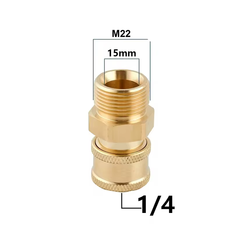 Ensemble d'adaptateurs de nettoyeur haute pression, coupleurs M22-14mm/15mm à 1/4, accessoires de pe