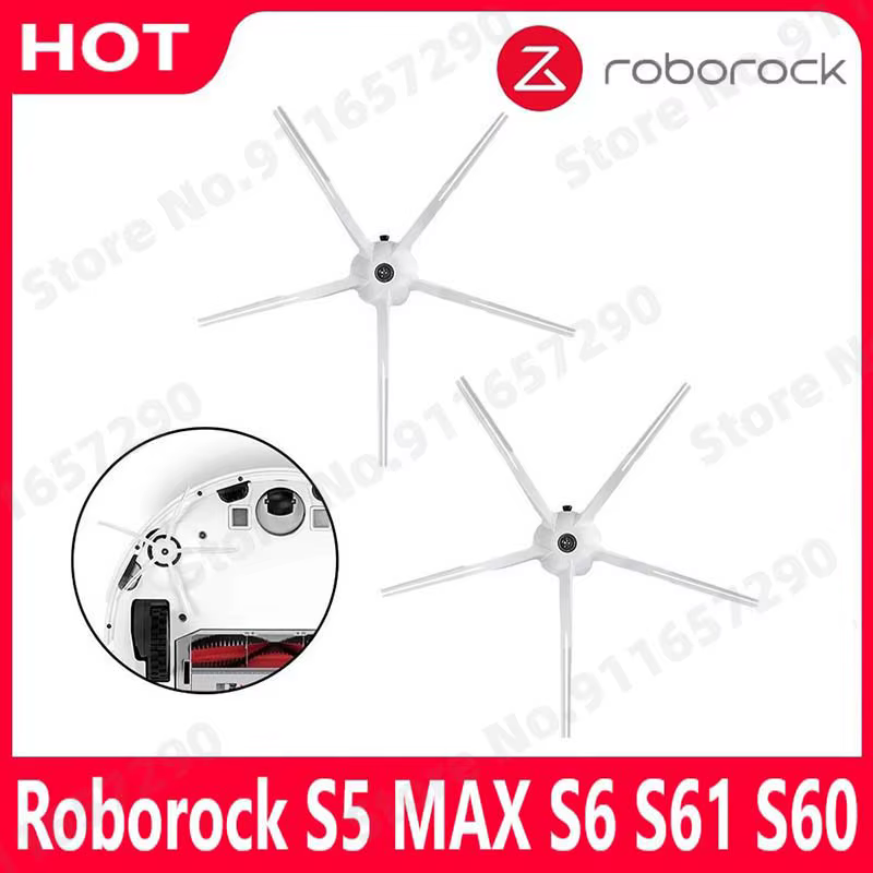 Kits de rechange pour brosse latérale Roborock avec 5 bras, brosses de nettoyage adaptées à Roborock