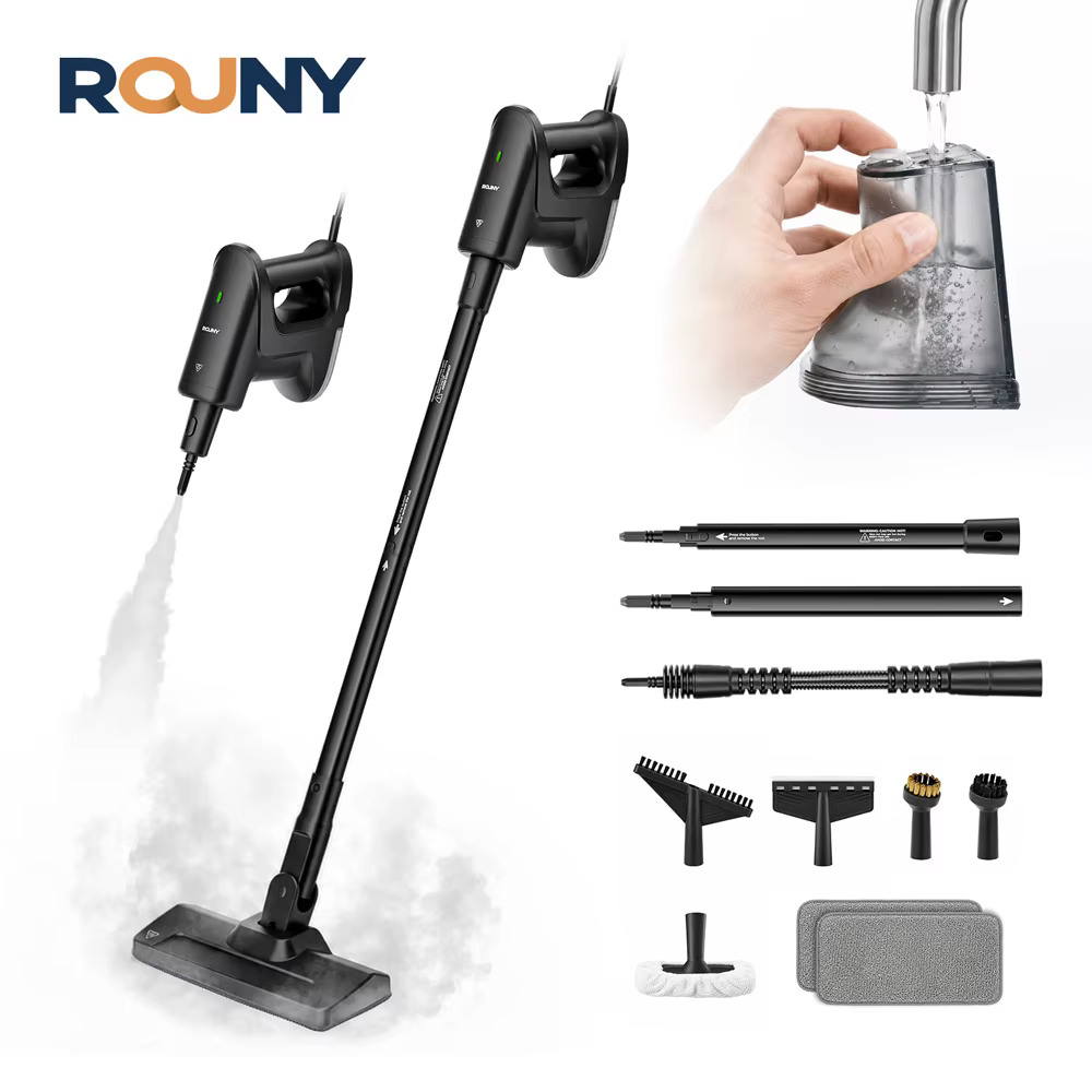 Nettoyeur vapeur ROUNY, chauffe rapidement en 20 secondes, 135 ° Nettoyeur vapeur léger et polyvalen
