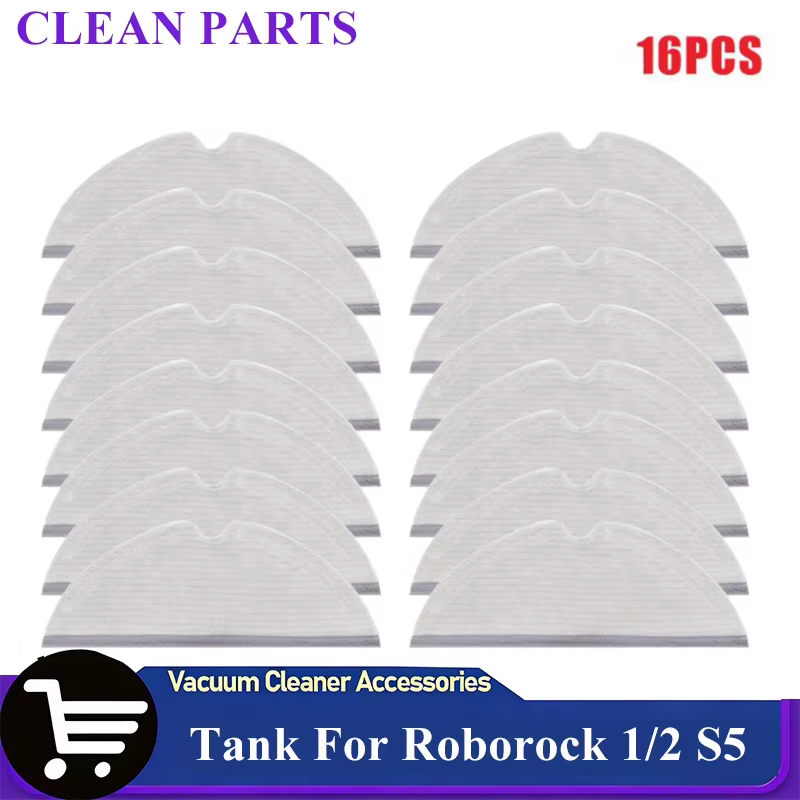 Réservoir d'eau et lingette de nettoyage pour aspirateurs robot (Roborock 1/2 S5 S50 S51 S55 S6 S60