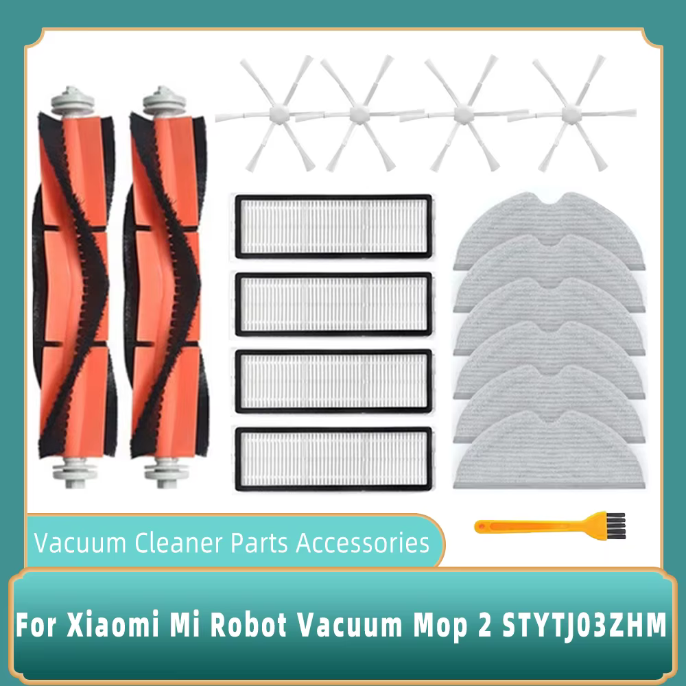 Compatible avec Xiaomi Mi Robot Vacuum Mop 2 STYTJ03ZHM Pièces d'Aspirateur Brosse Principale Filtre
