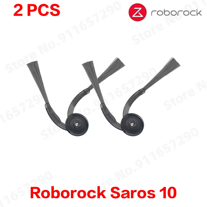 Accessoires Roborock Saros 10 : brosse principale, brosse latérale, filtre HEPA, chiffon de nettoyag