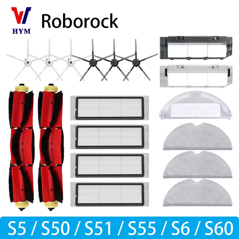 Accessoires pour aspirateur Roborock S5 S50 S51 S55 S6 S60 S6, filtre HEPA, tissu de vadrouille, bro