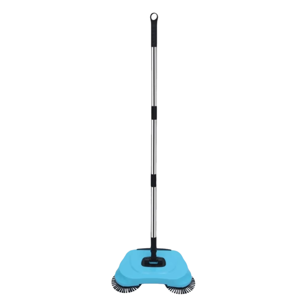 Balai à main réglable avec poignée en acier inoxydable, balai aspirateur léger tout-en-un, facile à 