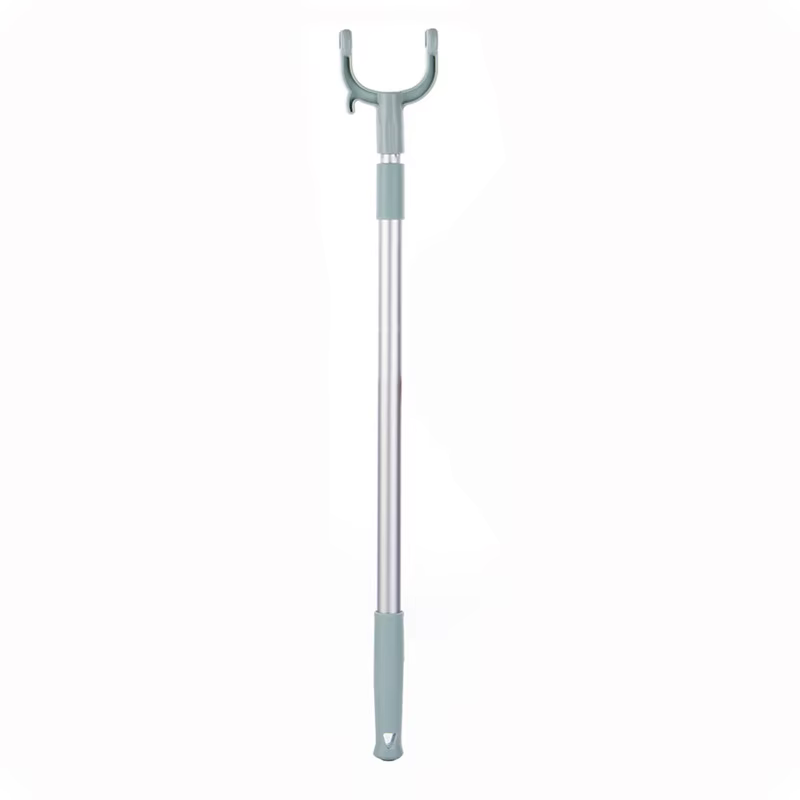 Porte-vêtements de balcon rétractable et peu encombrant, avec barre de séchage et crochets pour vête