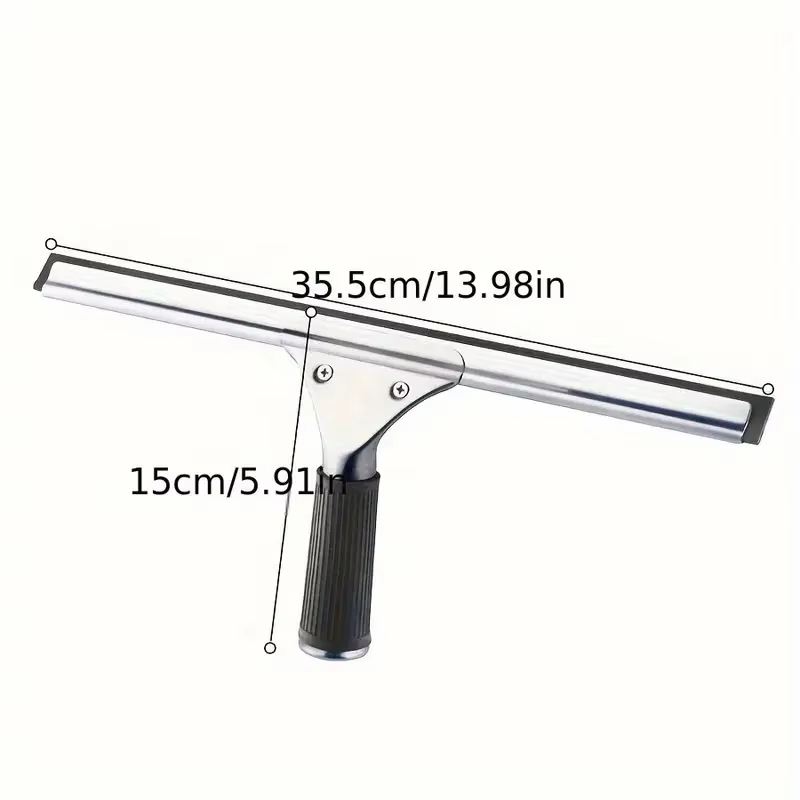 Nettoyeur de vitres en acier inoxydable, raclette pour salle de bain, vitres de voiture, hôtel, rest