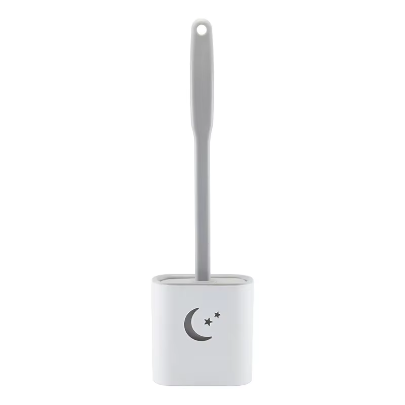 Brosse de toilette de salle de bain avec poils plats et souples et support à séchage rapide pour esp