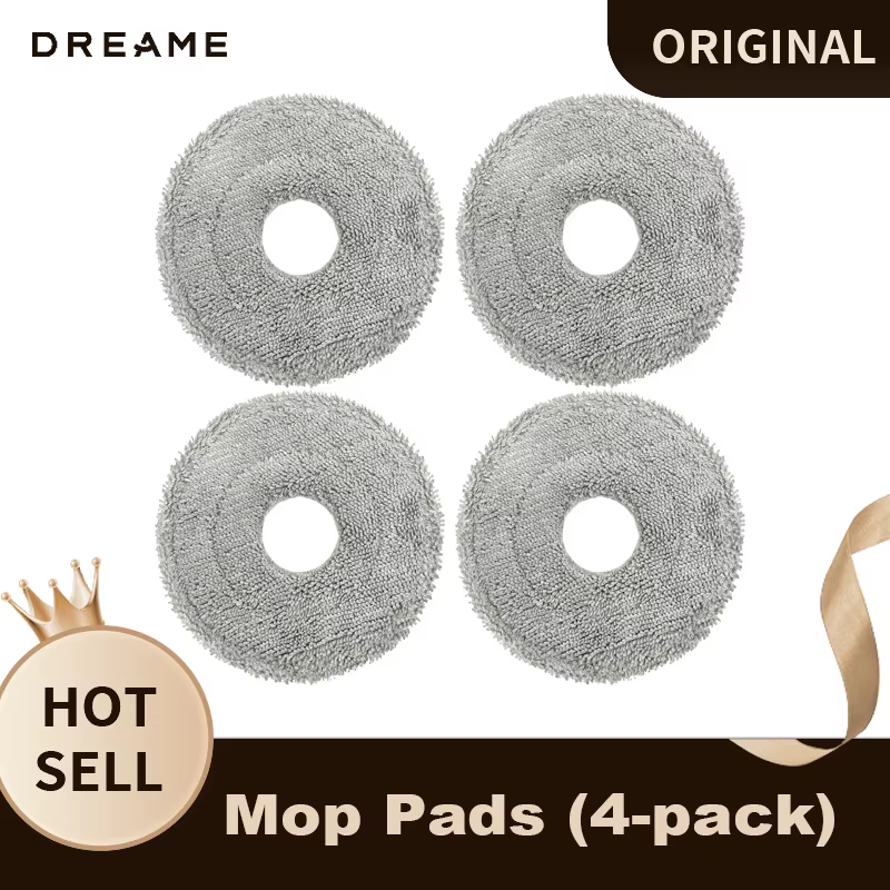 Tampons de serpillière Dreame originaux, lot de 4, pour robots aspirateurs des séries X/L, compatibl