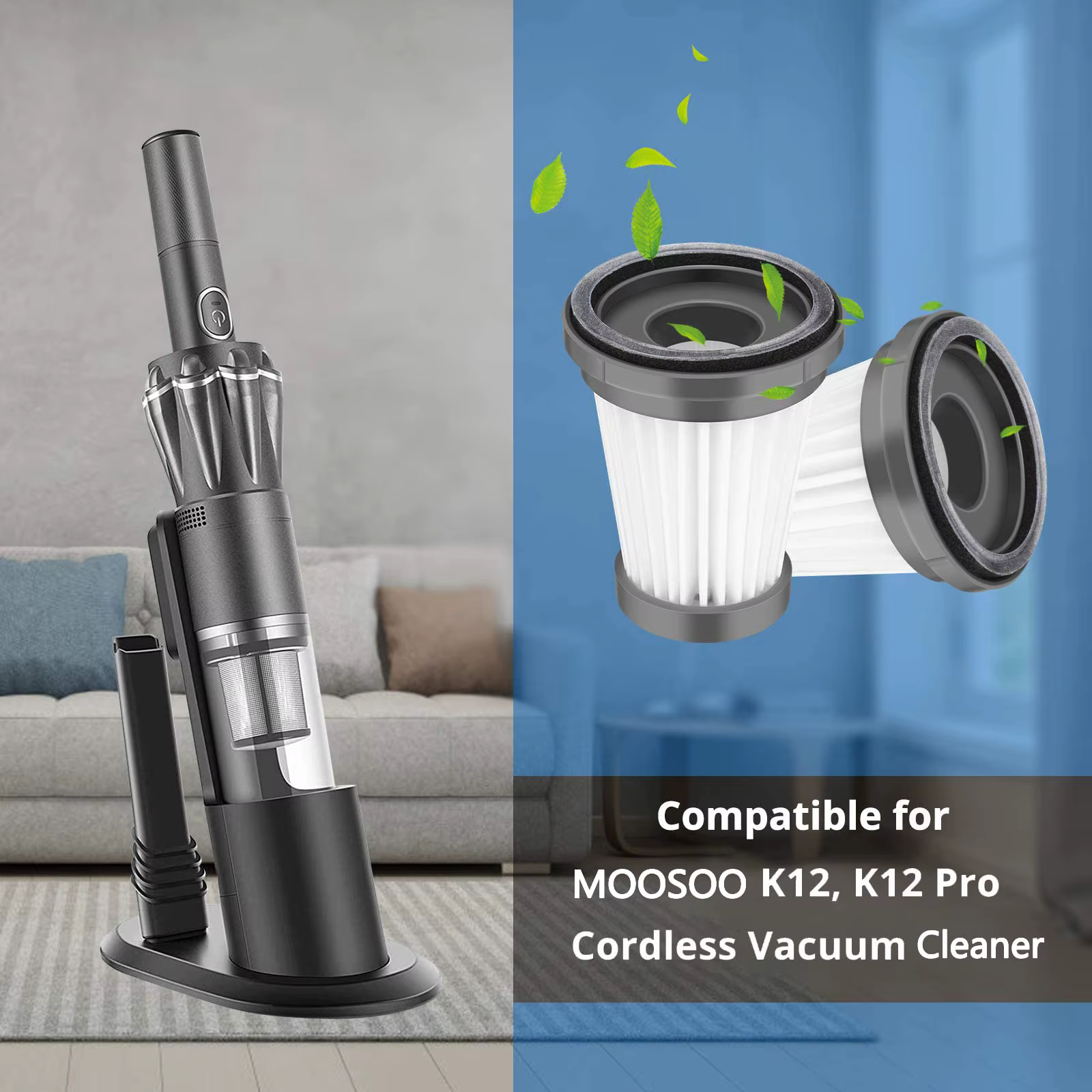 Compatible pour ( MOOSOO K12 / K12 Pro / K13 / Foxnovo 13KPA / Genius Invictus One 1.0 X7 2.0 ) filt