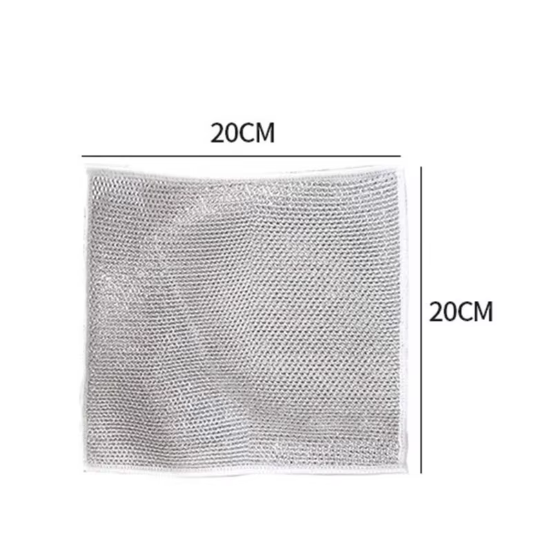 Chiffon à vaisselle en fil métallique, torchon multifonctionnel anti-rayures pour livres, cuisine, H