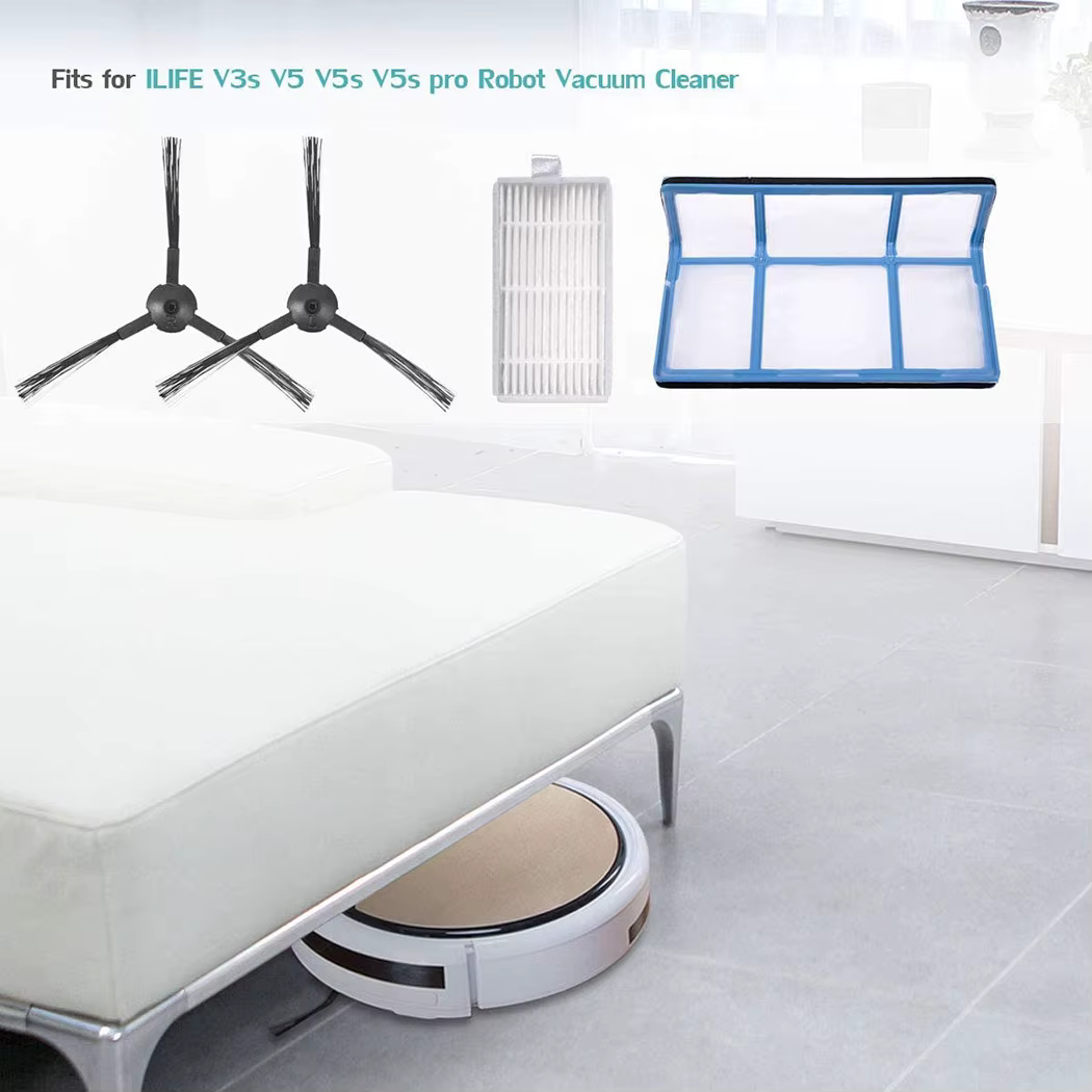 Kit d'accessoires pour aspirateur ILIFE ZACO V3 V3s V5 V5s V5s Pro, filtre brosse latérale, pré-filt