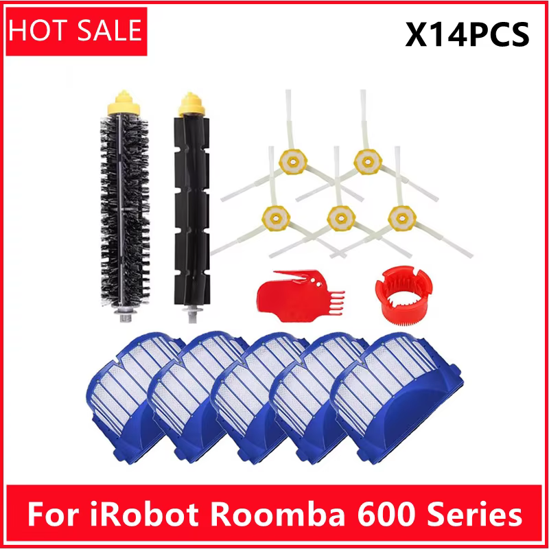 Kit de remplacement pour aspirateur IRobot Roomba série 675 650 690 600, accessoires, pièces de rech