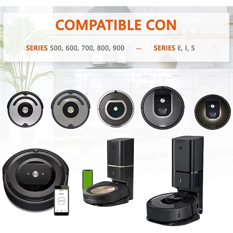 Pneus coordonnants pour iRobot ROOMBA Series, roue en caoutchouc, pièces de rechange, accessoires, 5