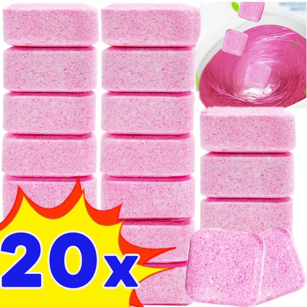 Comprimé effervescent pour le nettoyage des toilettes, 3 à 20 pièces, nettoyant pour toilettes, déod