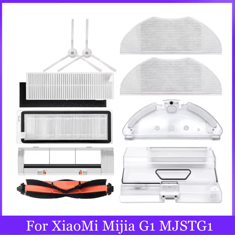 Pièces essentielles d'aspirateur robot Xiaomi, brosse roulante principale, brosse latérale, filtre H