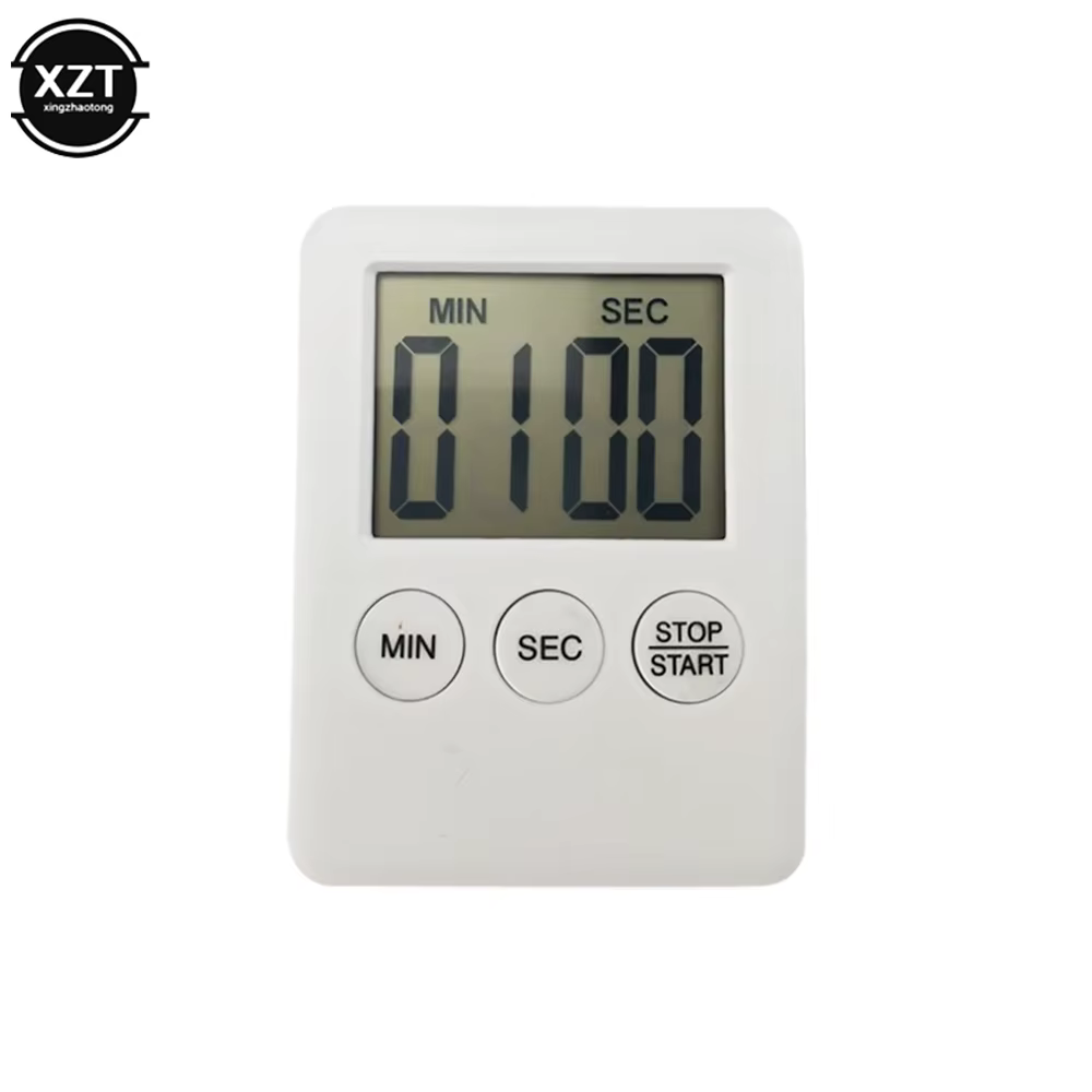 Minuterie de cuisine magnétique numérique cuisson cuisson LCD compte à rebours alarme forte compte à