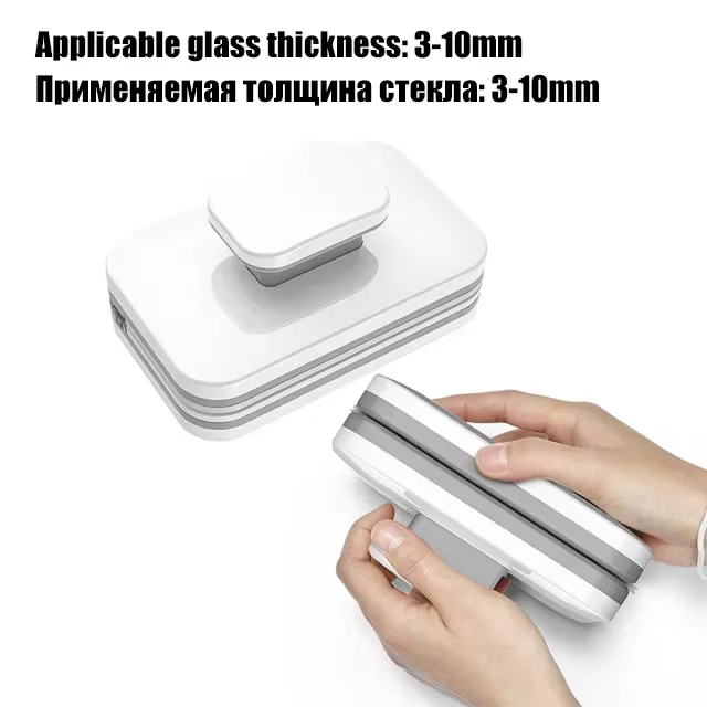Nettoyeur de vitres magnétique 3-45mm, essuie-glace Double face, brosse de nettoyage de vitres pour