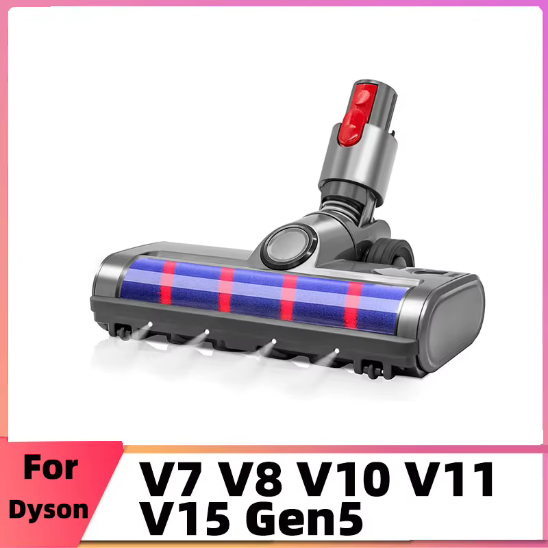 Tête de Brosse à Rouleau Souple pour Aspirateur Dyson V7 V8 V10 V11 V15 Gen5, Manche Sans Fil, Rempl