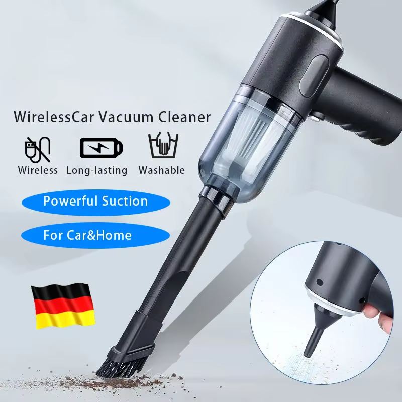 Aspirateur de voiture sans fil 9000Pa, chargement USB, appareil de nettoyage Portable 1200mAh, Mini 
